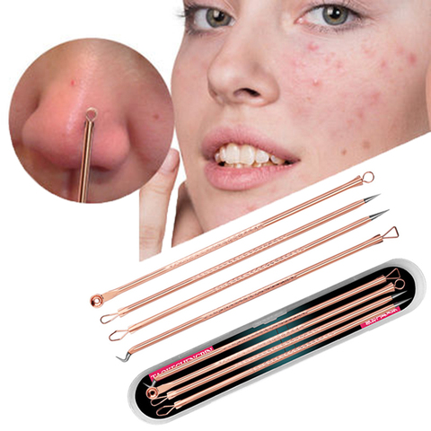 4pcs/set Blackhead Comedone Pimple Belmish Acne Remover Needles Facial Pore Cleaner Extractor Face Skin Care Tools ► Photo 1/6