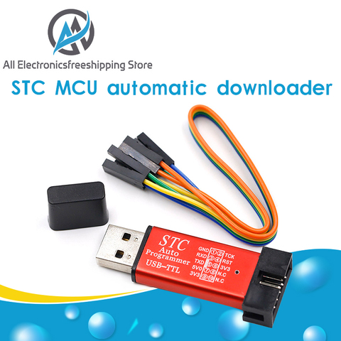 Automatic MCU STC 51 Microcontroller Downloader Auto Programmer / 3.3V 5V Universal / Dual Voltage USB to TTL DownLoad Cable ► Photo 1/6