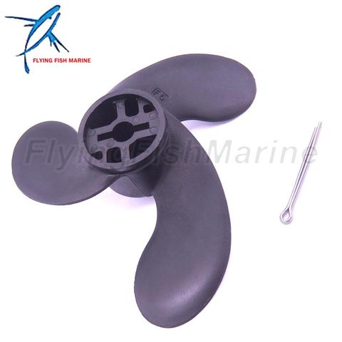 309-64106-0 30964-1060M Outboard Motor Plastic Propeller for Nissan Tohatsu 2.5HP 3.5HP / Mercury 3.3HP / Johnson Evinrude 3.3HP ► Photo 1/6