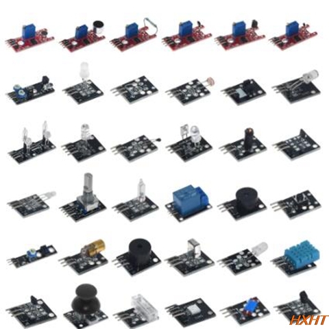 37 In 1 Sensor Kits 37 Sensor Ultimate For Arduino Raspberry Pi Beginner Learning Sensor Module Suit Ultimate MCU Education User ► Photo 1/5