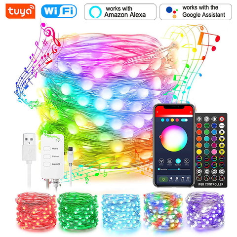 Christmas LED Fairy Light Smart Tuya RGB Wifi/Bluetooth Control