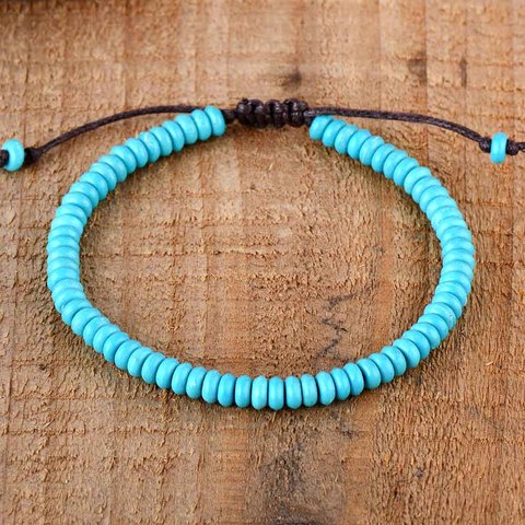 Women Men Friendship Bracelets Turquoises String Bestfriend Bracelet Couples Lover Steampunk Gothic Bracelets Jewelry ► Photo 1/3