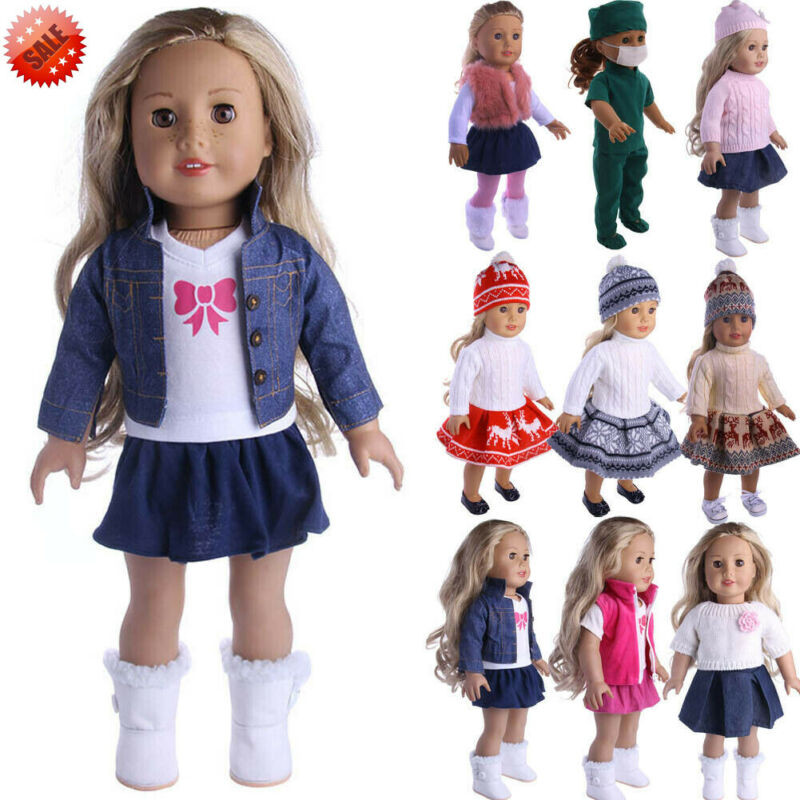 Clothes for 18 inch American Doll Generation Doll Dress Skirt Outfits Shirt 