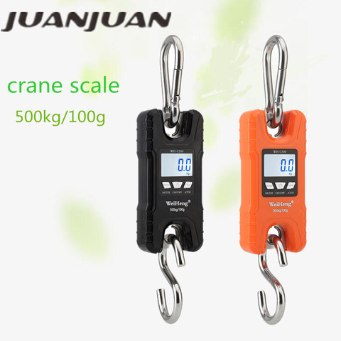 150/200/500kg Crane Scale Heavy Duty Hanging Weighting Hook Steelyard Portable LCD Electronic Digital Industrial Crane Scale ► Photo 1/6