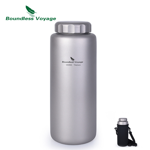 Boundless Voyage Titanium Sports Water Bottle Leak-Proof Outdoor Camping Hiking Cycling Tea Coffee Canteen Drinkware 1050ml ► Photo 1/6
