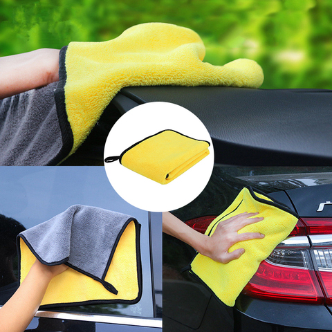 1pc Car Care Polishing Wash Towels Plush Microfiber Washing Drying Towel  Strong Thick Fiber Car Cleaning Cloth Washing - Price history & Review, AliExpress Seller - Car Have Store