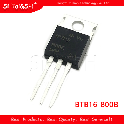 10pcs/lot BTB16-800B BTB16-800 BTB016 Triacs 16 Amp 800 Volt TO-220 new original ► Photo 1/1