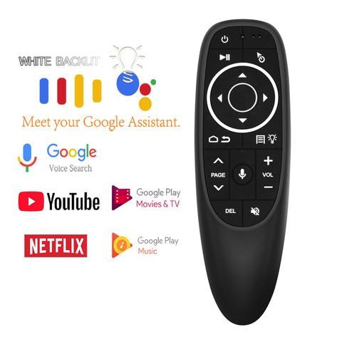 G10s Pro  Voice IR Remote Control 2.4Ghz Wireless Air Mouse G10 Mini Keyboard with Mic Gyroscope for Android TV Box X96 mini T9 ► Photo 1/6