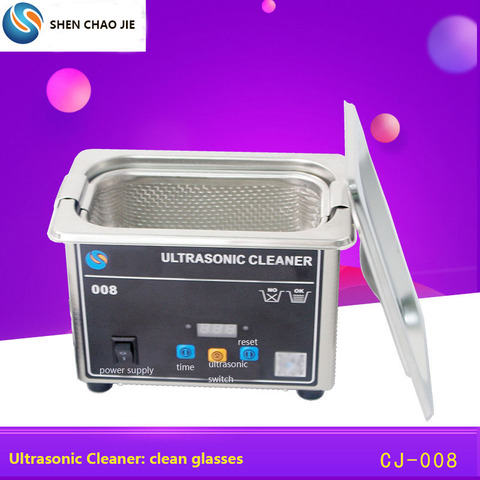 Ultrasonic Cleaner 35w 800ml Household Digital Stainless Steel Basket 110V 220V Ultrasound Cleaning For Denture Watches Glasses ► Photo 1/6