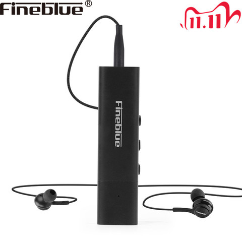 Fineblue newest W688 wired earphone and bluetooth 4.1 recevier portable wireless HIFi  Bass Collar clip handsfree sports earbuds ► Photo 1/6