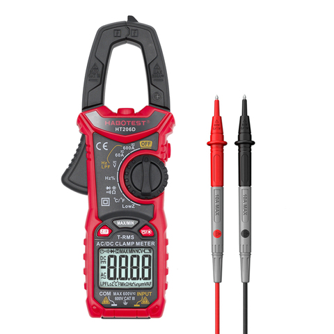 Habotest HT206D AC/DC Digital Clamp Meter for Measuring Voltage Current NCV Clamp Multimeter Professional Instrument ► Photo 1/6