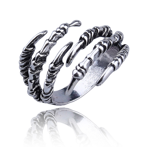 Retro Punk Opening Resizable Dragon Claw Rings Steampunk Hip Hop Personality Finger Jewelry Men Women Halloween Rings ► Photo 1/6