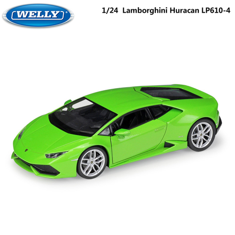 WELLY Model Car 1:24 Diecast Lamborghini Huracan LP610-4 Race Car Sports Car Metal Alloy Toy Car For Children Gift Collection ► Photo 1/6