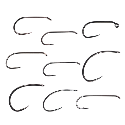 ICERIO 1000PCS Black Nickel Classic Standard 22 Models Fly Tying Hook Wholesale Fishing Hook ► Photo 1/6