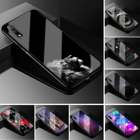 For Honor 30i Case Honor 30i LRA-LX1 PC Plastic Glass Phone Case Black TPU Bumper Cover for Huawei Honor 30i Cover 30 i Honor30i ► Photo 1/5