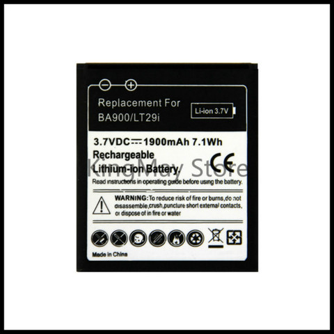 For Sony BA900 BATTERY c1905 for Sony Ericsson Xperia TX LT29i S36h C2105 E1 J L M C2104 C1904 C1905 ST26i BATTERY ba900 ► Photo 1/5
