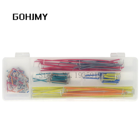 14kind 10strip = 140pcs U Shape Solderless Breadboard Jumper Cable Wire Kit For PCB Bread Board for Arduino GOHJMY ► Photo 1/2