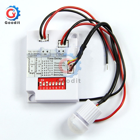 12V 24V 7-10M PIR Motion Sensor Switch IR Infrared Human Body Induction Sensor Detector Switch for LED Light Corridor Aisle Home ► Photo 1/6