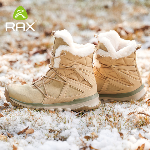 RAX Mens Winter Snow Boots Outdoor Sports Sneakers Fleece Hiking Boots Unisex Mens Mountain Snow Boots Trekking Walking Sneakers ► Photo 1/6