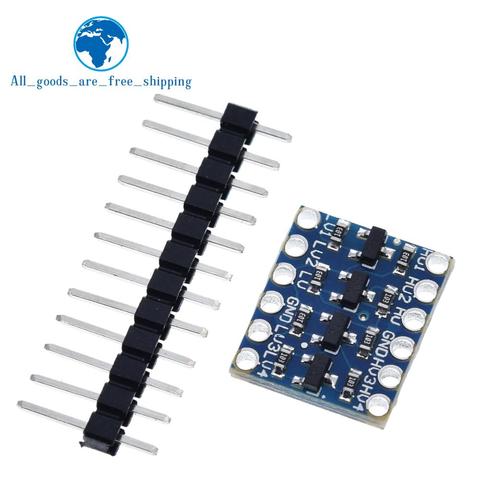 TZT 10pcs 4 channel IIC I2C Logic Level Converter Bi-Directional Module 5V to 3.3V ► Photo 1/6