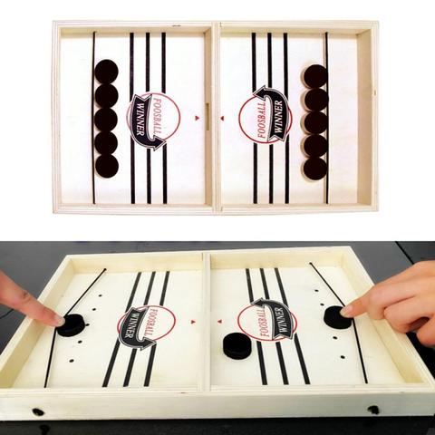 High Quality Multiplayer Toys The Fast Sling Puck Paced SlingPuck Game Winner Fun Toy Party Board Games Toy Children 36.5*21.5cm ► Photo 1/6