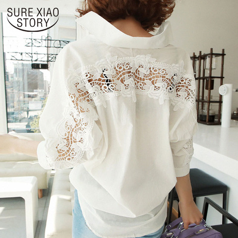 fashion women tops Summer 2022 backless sexy Hollow Out Lace Blouse Shirt  Ladies casual Loose White office blouse women 1310 40 - Price history &  Review, AliExpress Seller - SURE XIAO STORY Official Store