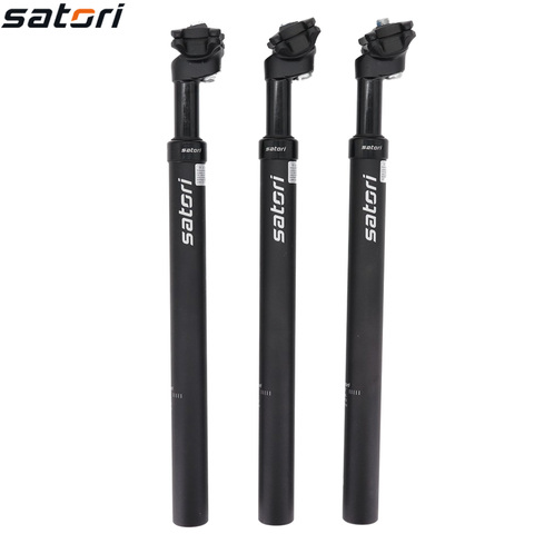 Satori Suspension Seatpost Shock Absorb for MTB Bicycle 27.2/28.6/30.1/30.4/30.9/31.6mm X355MM Bike Seat post  Setback zoom ► Photo 1/6