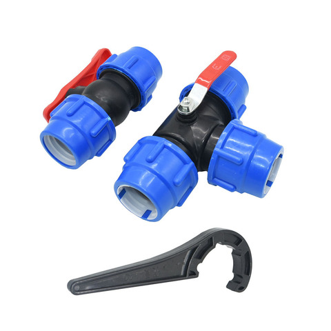 32/40/50mm Water Pipe Plastic Ball Valve 1