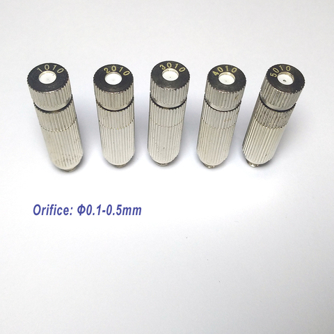 10PCS Nickeled Brass Nozzles with Filter  Adjustable High Pressure Misting Garden Nozzle For Misting Cooling System 0.1-0.5mm ► Photo 1/4