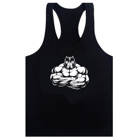 New Fashion Men Muscle Sleeveless Slim Tee Shirt Tank Top Bodybuilding Fitness Vest Stylish Mens Gym Tank Tops Sportswear ► Photo 1/6