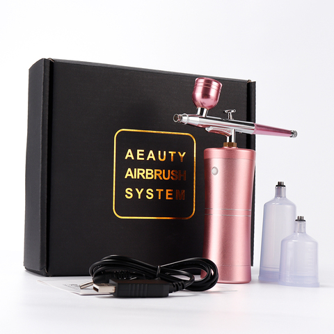 Single Action Airbrush Kit Compressor Portable Air Brush Paint Spray Gun Deep Hydrating Sprayer For Nail Art Tattoo Cake Makeup ► Photo 1/6