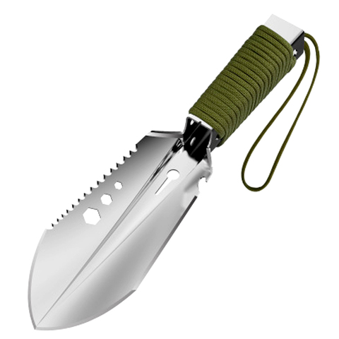 Garden Tools Multi-Purpose Shovel Stainless Steel Garden Shovel With Sawtooth Hex Wrench Ruler Digging Trowel Knife Bottle Opene ► Photo 1/6