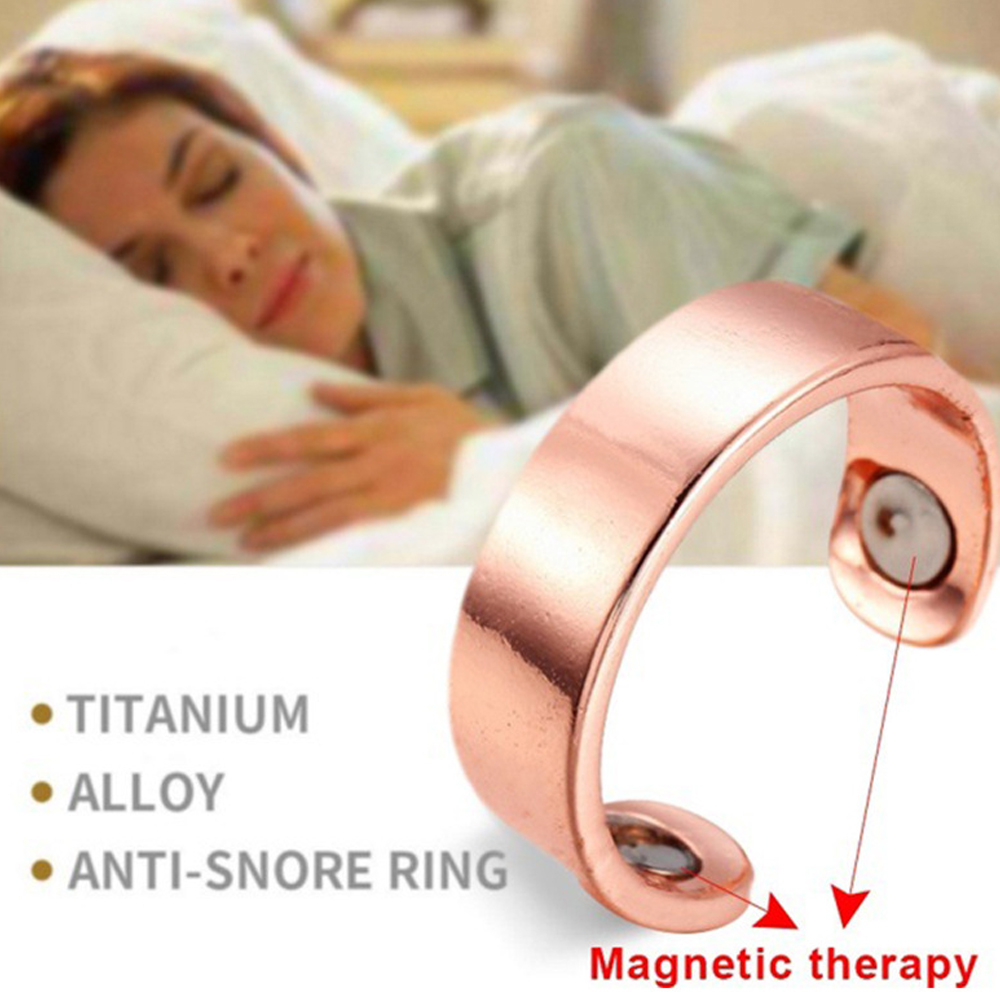 1 Piece Anti Snoring Ring Stopper Sleeping Breath Aid Acupressure Treatment  Stop Snore Health Care Magnetic Therapy Finger Ring