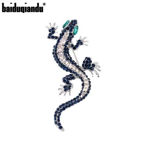 baiduqiandu 1PC Retro Crystal Lizard Brooches For Women Men Vintage Clothes Costume Dress Gecko Animal Shape Party Gift ► Photo 1/6