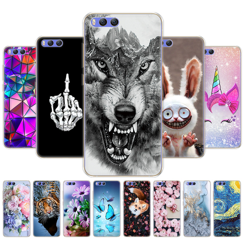 Phone Case For xiaomi Mi 6 phone back Cover for xiaomi Mi6 Phone Cover Xiomi Case Soft silicon Shell for xiaomi6 animal tiger ► Photo 1/6