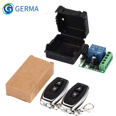 GERMA 433Mhz Universal Wireless Remote Control Switch DC 12V 1CH relay Receiver Module RF Transmitter 433 Mhz Remote Controls ► Photo 1/6