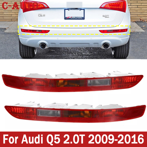 Car Taillight Rear Bumper Tail Light Cover For Audi Q5 2.0T 2009 2010 2012 2013 2014 2015 2016 8R0945096 8R0945095 Without bulbs ► Photo 1/6