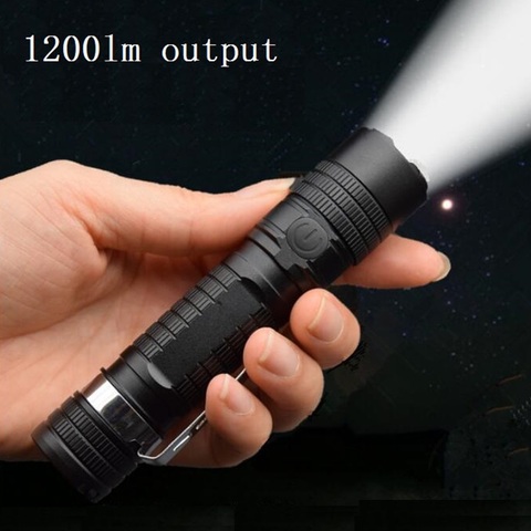 S11 CREE XPL LED Flashlight Variable Focal Length Light 1200lm 18650  Battery Flashlight with Power Indicator and Magnet ► Photo 1/6