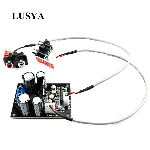 Lusya  Vinyl Record Player MM MC Phono Board Preamplifier Moudle AC 12-16V With Lotus Socket 300mm Cables F10-006 ► Photo 1/5