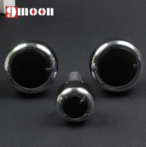 3PCS Aluminum Alloy Air Conditioning Knob AC Knob Heat Control Button for volkswagen VW Passat B5 GOLF 4 Bora Auto Accessories ► Photo 1/3