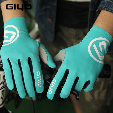 GIYO Cycling Gloves Long Full Fingers Sports Touch Screen Gel Sports Women Men Summer long finger gloves  MTB Road Riding Racing ► Photo 1/6