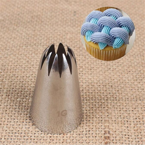 #1G Large Size Cake Cream Piping Nozzles Decoration Stainless Steel Icing Tips Cupcake Pastry Tools Bakeware ► Photo 1/6