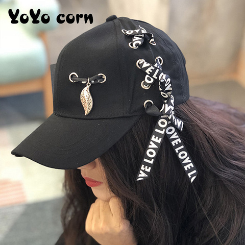 Ladies strap Spring Summer Unisex Baseball Caps Mesh Cap Fashion Solid Embroidery Adjustable Hat Women Men Cotton Casual Hats ► Photo 1/6