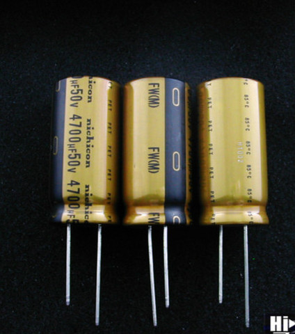 2pcs NEW NICHICON FW 4700UF 50V 20X41MM 50V 4700UF audio Electrolytic Capacitor 50V4700uF filter amplifier 4700uF/50V ► Photo 1/2
