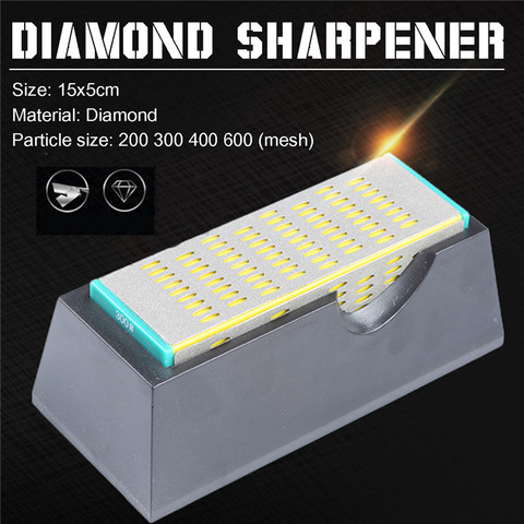 15x5x5cm Knife Sharpener Professional Kitchen Stone Diamond Whetstone Diamond Sharpening Stone 200 300 400 600 Grit ► Photo 1/6