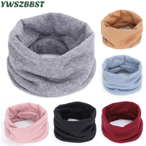 New Cashmere Winter Scarf for Boys Girls Women Men Knitted Scarves Unisex Elastic Mufflers Children Autumn Crochet Baby Scarf ► Photo 1/6