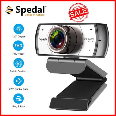 Spedal C920Pro 120° Wide Angle Webcam 1080P Full hd with Microphone USB Video Conference Meetting For Laptop Computer Mac PC ► Photo 1/6