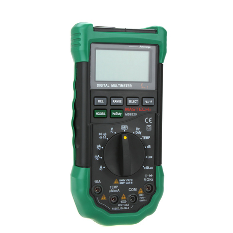 Digital Multimeter 5 in 1 Noise Illumination Temperature Humidity Tester Diagnostic-tool Auto Range LCD Backlight ► Photo 1/5