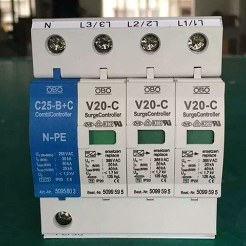 20KA-40KA V20-C/3+NPE Surge Arrester ~385V AC ► Photo 1/1