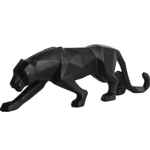 Leopard Statue Resin Geometric Animal Resin Sculpture Abstract Figurine Home Decoration/ decor statues Modern beelden decoratie ► Photo 1/6